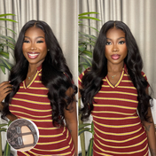 New Customers Only | Body Wave / Straight / Kinky / Deep Wave Human Hair U Part Wig-01