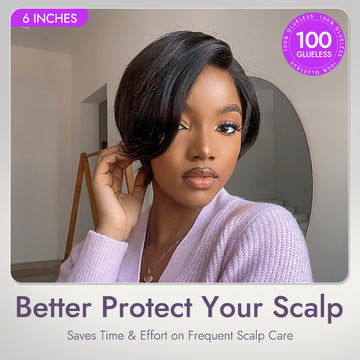 Affordable Pixie Cut Minimalist HD Lace Glueless Wig Pre-Cut Lace-25
