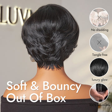 Affordable Pixie Cut Minimalist HD Lace Glueless Wig Pre-Cut Lace-27