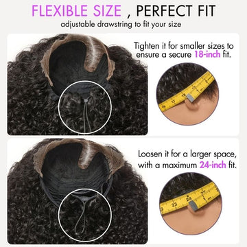 180% Density Face-Framing Trendy Curly Wig Glueless Ear-to-ear Wide T Lace Front Wig Human Hair Pre-Cut Lace-15