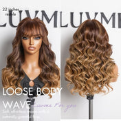 Luvme All-Day Comfort™ Wig Loose Body Wave Glueless 7x6 Closure HD Lace Human Hair Wig with Bangs Pre-Cut Lace-28