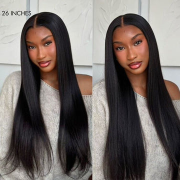 PreMax Wigs | HD Lace Super Natural Hairline Silky Straight Glueless 13x4 Frontal Lace Wig Human Hair Pre-Cut Lace-09