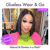 Glueless 4x4 Closure Undetectable HD Lace Bob Wig 100% Human Hair | Pre-bleached Knots-06