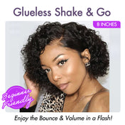 Trendy Short Cut Curly Minimalist HD Lace Glueless Side Part Wig 100% Human Hair-40