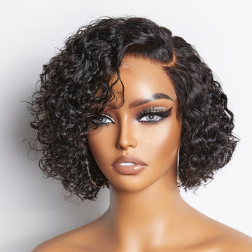 Mature Boss Short Pixie Cut Water Wave Glueless Minimalist HD Lace Wig-03