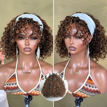 Luvme All-Day Comfort™ Wig Brown Highlight Deep Wave Glueless Minimalist HD Lace Curly Wig Pre-Cut Lace-20