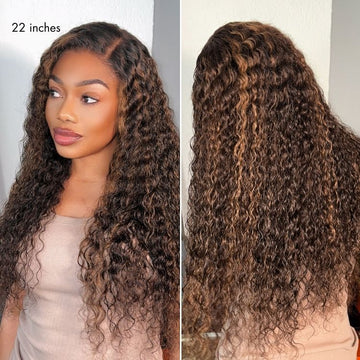 Luvme All-Day Comfort™ Wig PartingMax Brown Highlights Funmi Curly 7x6 Closure HD Lace Glueless Wig Pre Cut Lace-33