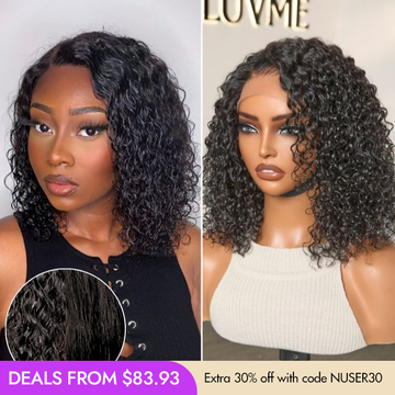 New Customers Only | Wet and Wavy 5x5 Closure Pre-Cut Lace Water Wave Wig Glueless Side Part Human Hair Wig Breathable Cap-24