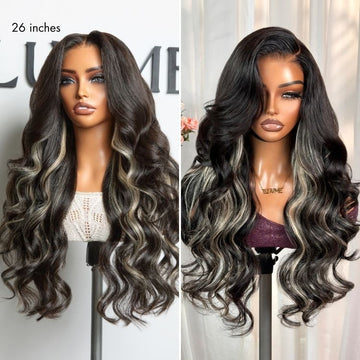 Luvme All-Day Comfort™ Wig Platinum Blonde Highlight Loose Body Wave Glueless 7x6 Closure HD Lace Wig Pre-Cut Lace-21