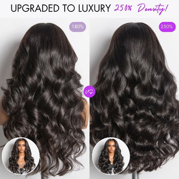 NatureMAX 250% Density Loose Wave Glueless Ear-to-ear 13x4 HD Lace Front High Density Wig Pre-Cut Lace Flexi-Fit Drawstring Cap-03