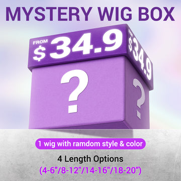 US Only 4-20 Inch Mystery Wig Box, Random Color & Texture & Lace Type, Human Hair Wigs-09