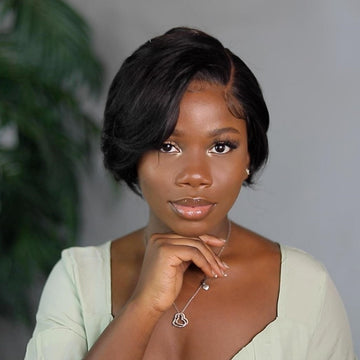 Mature Boss Style Affordable 5x5 Closure Lace Short Pixie Cut Wig 100% Human Hair - US ONLY-02