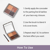 US Only Upgrade 2.0 1pc Wig Knots Healer with a Brush, for Lace Wigs, Frontal Part and Hairline-12