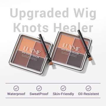 US Only Upgrade 2.0 1pc Wig Knots Healer with a Brush, for Lace Wigs, Frontal Part and Hairline-11