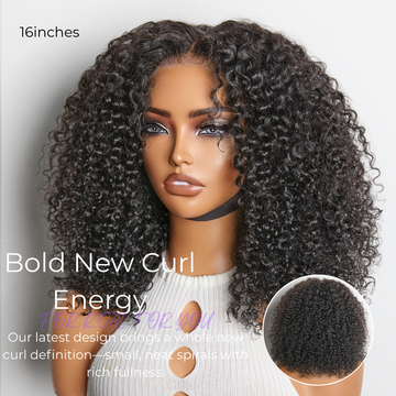 Beginner Friendly 180% Density Glueless 5x5 Closure Pre-Cut Lace Afro Curly Wig Flexi-Fit Drawstring Cap-03