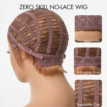 Trendy Pre-Colored Glueless Throw On & Go Short Pixie Cut Wig with Bangs Breathable Cap - US Only-10