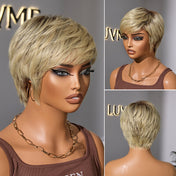 Trendy Pre-Colored Glueless Throw On & Go Short Pixie Cut Wig with Bangs Breathable Cap - US Only-09