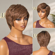 Mature Boss Glueless Throw On & Go Short Pixie Cut Wig with Bangs Breathable Cap - US Only-08