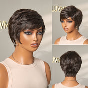 Mature Boss Glueless Throw On & Go Short Pixie Cut Wig with Bangs Breathable Cap - US Only-06