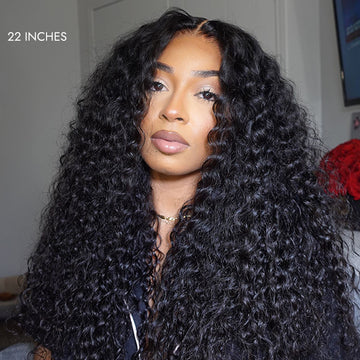 Luvme Too Easy Texture 3-In-1 Half Wig 180% Density Water Wave Glueless Flexi-Fit Drawstring Wig-07