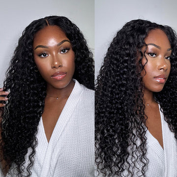Luvme Too Easy Texture 3-In-1 Half Wig 180% Density Water Wave Glueless Flexi-Fit Drawstring Wig-06