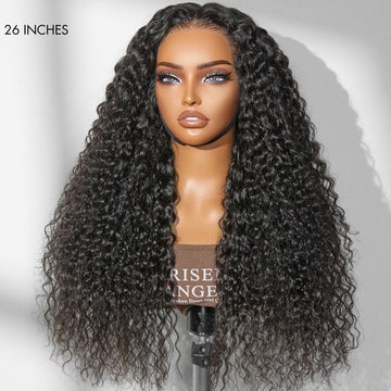PreMax 250% Density Water Wave Glueless Flexi-Fit Drawstring 13x4 Frontal Lace Fluffy Curly High Density Wig Pre-Cut Lace-07