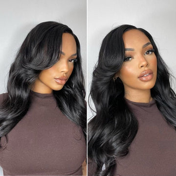 Special Deal | ZIP & GO WIG Natural Black Loose Body Wave Glueless 7x6 Closure HD Lace Wig-03