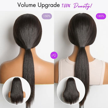 NatureMAX 180% Density Silky Straight Glueless Ear-to-ear 13x4 HD Lace Front Wig Pre-Cut Lace Flexi-Fit Drawstring Cap-04