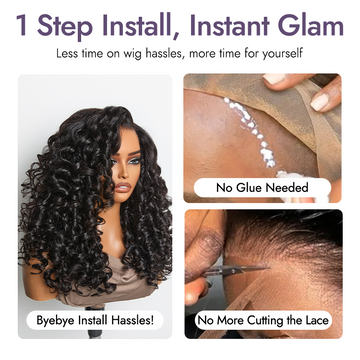 180% Density Bouncy Curls Glueless 5x5 Closure Pre-Cut Lace Curly Wig Breathable Cap-03