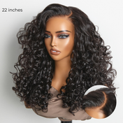 180% Density Bouncy Curls Glueless 5x5 Closure Pre-Cut Lace Curly Wig Breathable Cap-04