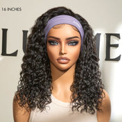 New Customers Only | Black / Brown Highlight Deep Wave Headband Wig (Get Free Trendy Headbands)-20