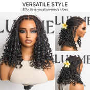 Readitress™ HD Full Lace Knotless Boho Curls Braided Bob Wig Flexi Fit Invisi Drawstring Cap-37