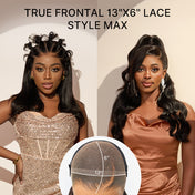 NatureMAX™ 250% Density Loose Wave Glueless 13x6 HD Lace Front High Density Long Wig Pre-Cut Lace Flexi-Fit Drawstring Cap-15