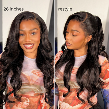 NatureMAX™ 200% / 250% Density Loose Wave Glueless 13x6 HD Lace Front Wig Human Hair Pre-Cut Lace Flexi-Fit Drawstring Cap-29