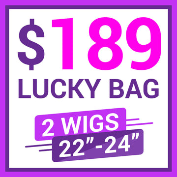 Lucky Bag 2 Wigs ( VALUED $338) 22-24 Inches  | Random Color | Ships to US Only*-01