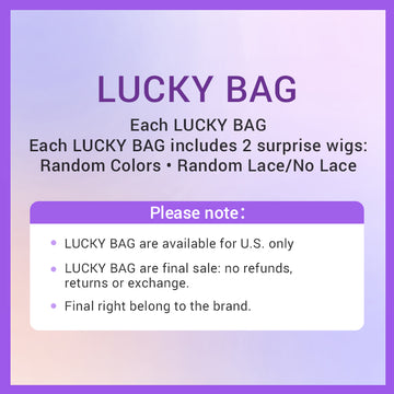 Lucky Bag 2 Wigs ( VALUED $338) 18-20 Inches  | Random Color | Ships to US Only*-05