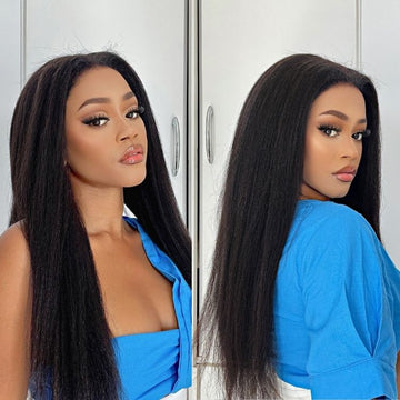 Pre-Separated Feather Crochet Human Hair Extensions Silky Straight Protective Style with Free Gifts-07