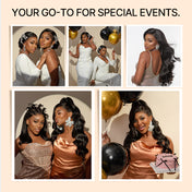 NatureMAX 200% Density Deep Wave Glueless 13x6 HD Lace Front Wig Human Hair Pre-Cut Lace Flexi-Fit Drawstring Cap-06