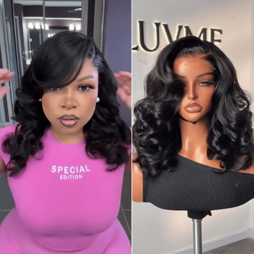 Luvme All-Day Comfort Wig 180% Density Glueless 7x6 Closure HD Lace Loose Body Wave Short Wig Pre-Cut Lace-10