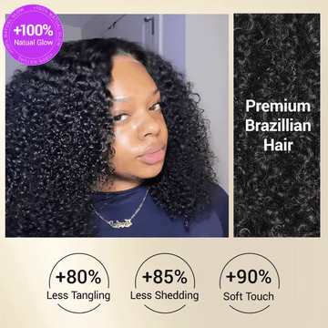 Beginner Friendly 220% Density Glueless 5x5 Closure Pre-Cut Lace Afro Curly Wig Flexi-Fit Drawstring Cap-10