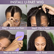 Body Wave / Straight / Kinky / Deep Wave Human Hair U Part Wig-15