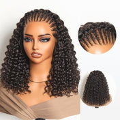 Readitress Knotless Fulani Braids Deep Wave Glueless Ear-to-ear 13x4 Frontal HD Lace Wig Human Hair-01