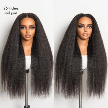 Luvme All-Day Comfort Wig 4C Kinky Edges Kinky Straight Glueless 7x6 Closure HD Lace Human Hair Wig Pre-Cut Lace-04