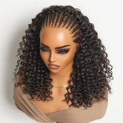 Readitress™ Knotless Fulani Braids Deep Wave Glueless Ear-to-ear 13x4 Frontal HD Lace Wig Human Hair-08