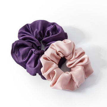 Satin Silk Scrunchies Adjustable Elastic Hair Ties