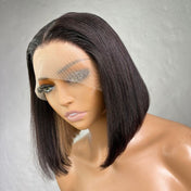 Peekaboo Glueless T Part Lace Bob Wig 100% Human Hair