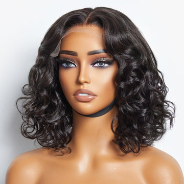 Beginner Friendly Mature Mid Part Loose Water Wave Glueless Minimalist HD Lace Wig