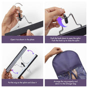 1pc/2pcs Portable Hair Extension Storage Wig Bags with Anti-slip Wooden Hanger & Transparent Zip Up Closure, M/L Sizes