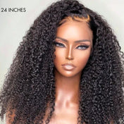 Afro Curly Glueless Free Parting 13x4 Frontal Lace Wig | Real HD Lace