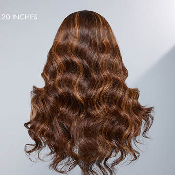 Limited Design | Blonde Highlight Loose Body Wave Glueless 13x4 Frontal HD Lace Long Left Side part Wig 100% Human Hair